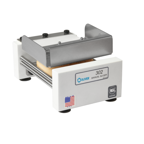 Manual bagel and bun slicer by Oliver Packaging.