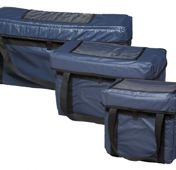 Meal mover bags to carry items at the temperature they should be served.