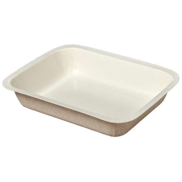 1 compartment paper tray for food service operations.