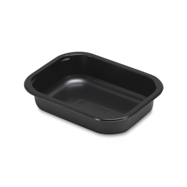 One compartment plastic tray for meals
