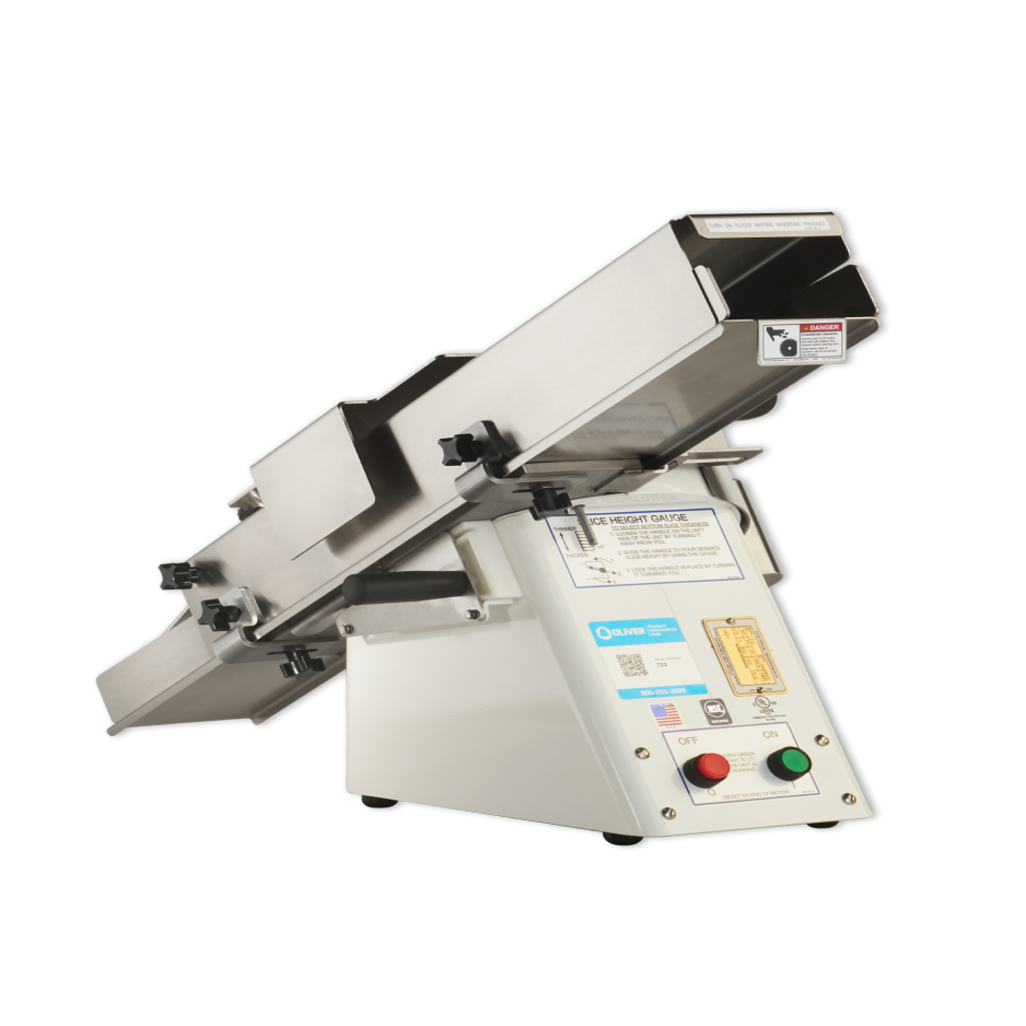 Commercial bagel and bun slicing equipment