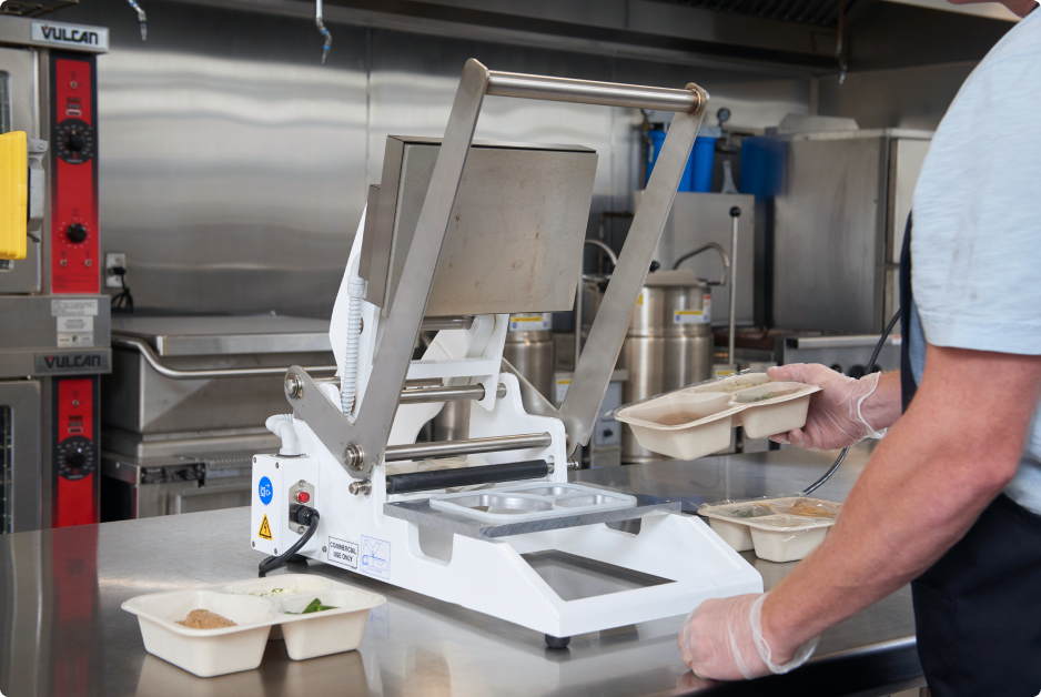 Food tray sealing machines are available to finance.